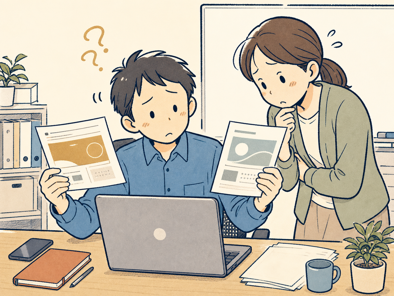 旧CRと新CRを両手に困惑する担当者