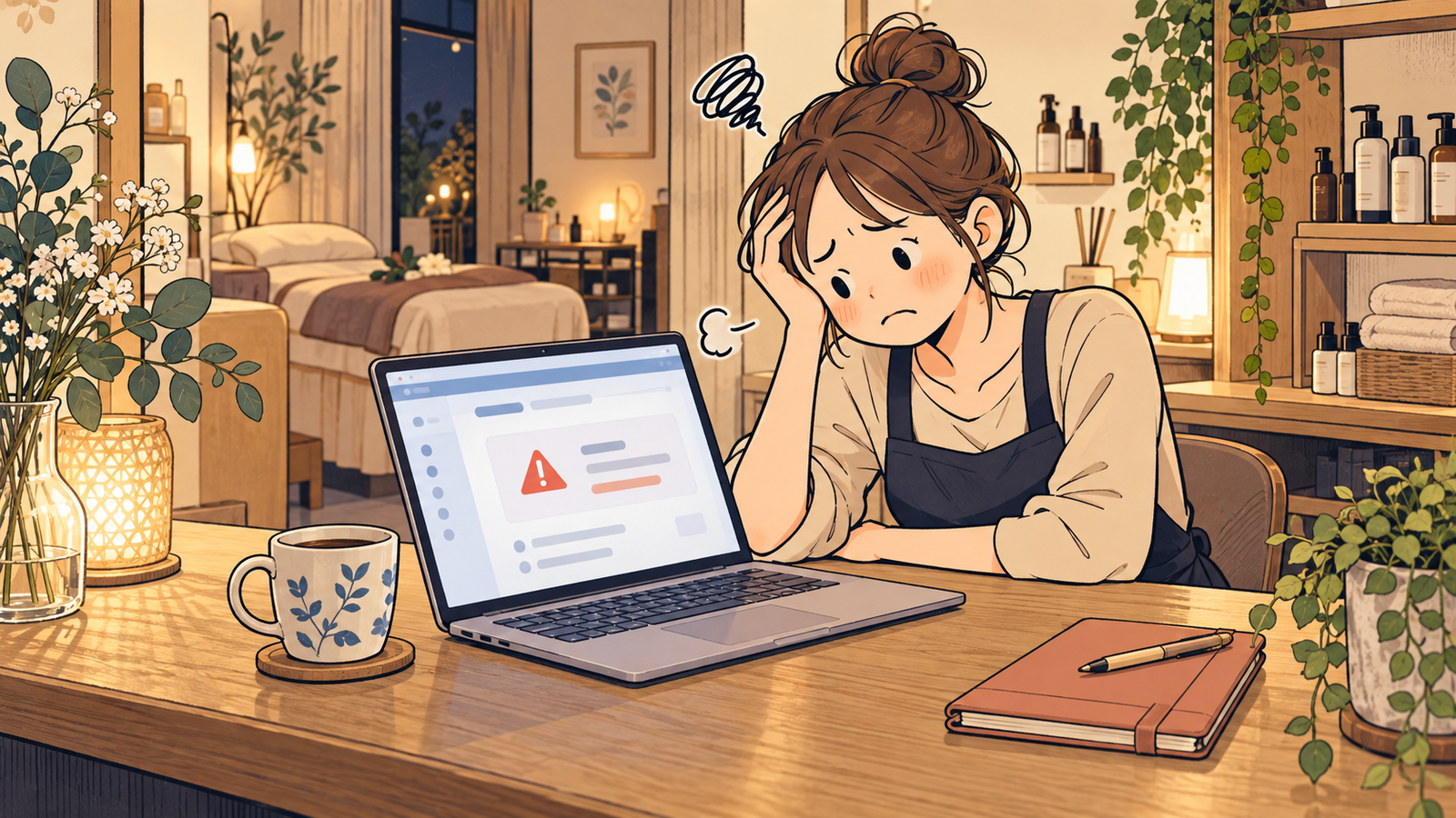 表計算の帳簿に、ふと不安がよぎる夜