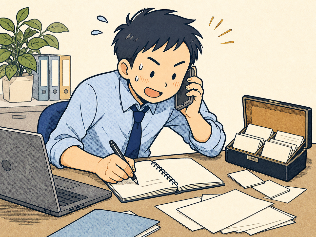 退職者以外にいないか、片っ端から連絡してみる