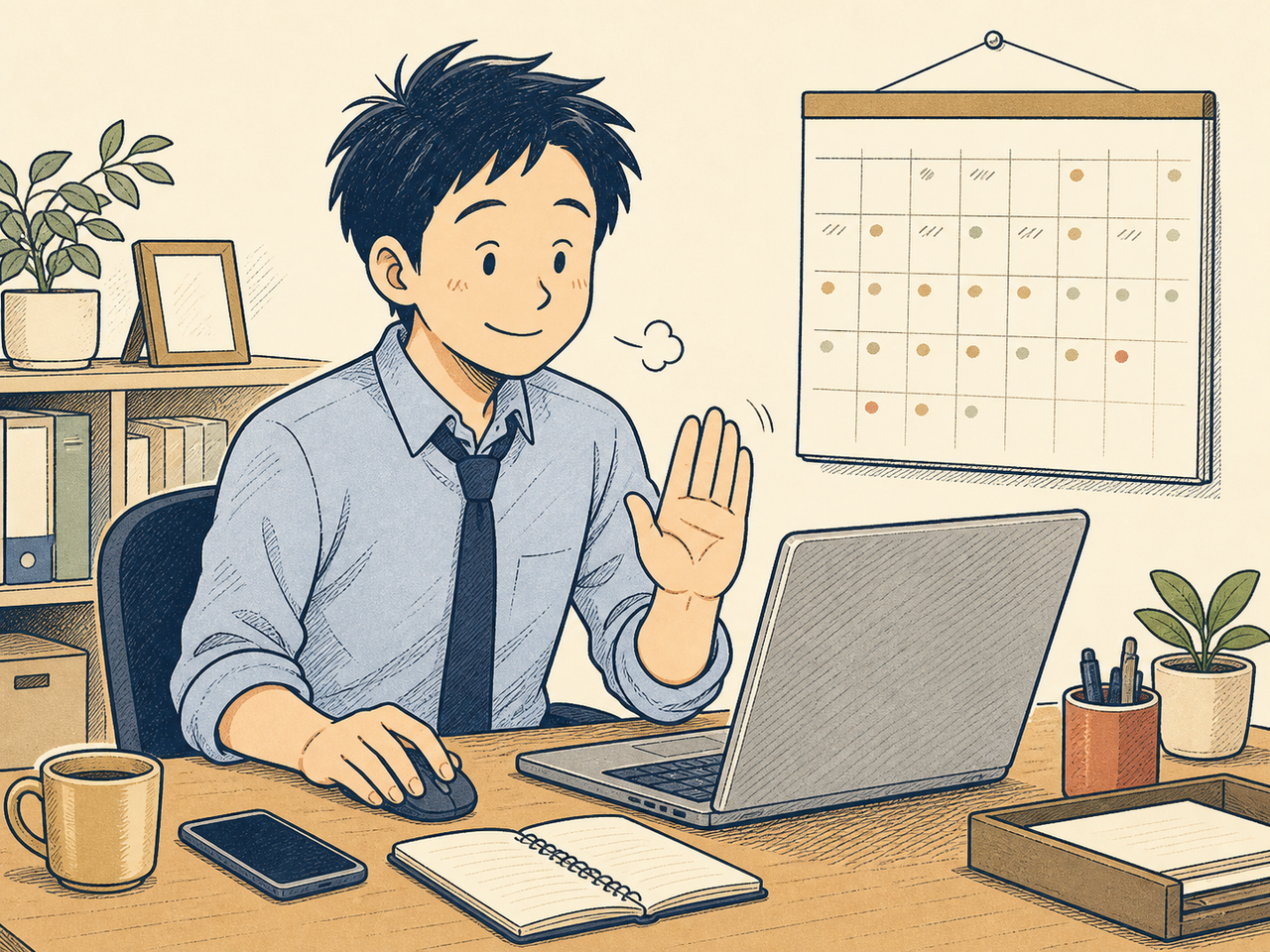 触りたい衝動をこらえて見守る運用担当者