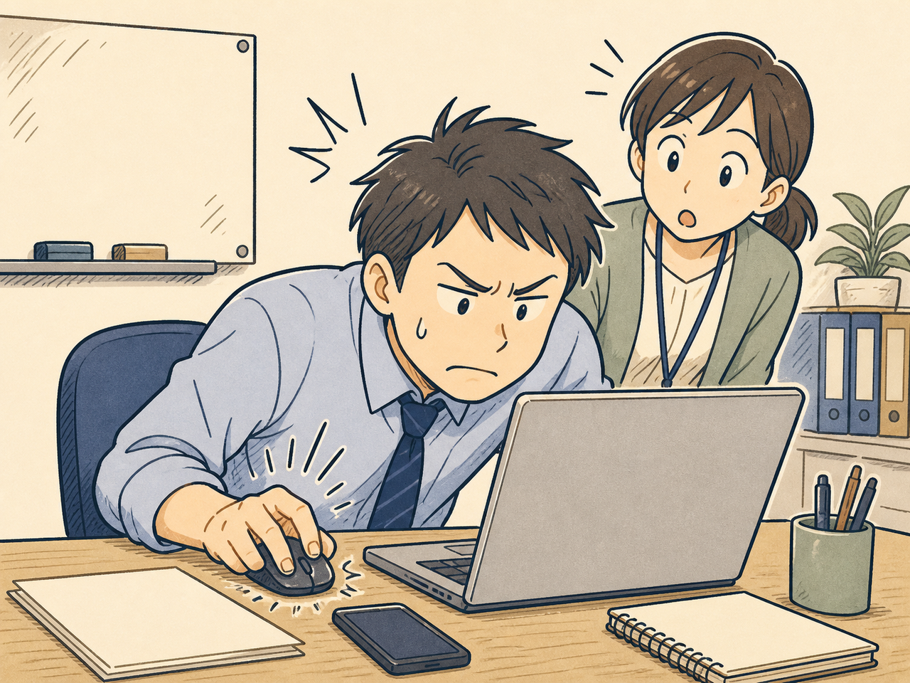 何度クリックしても開かない領収書に困惑