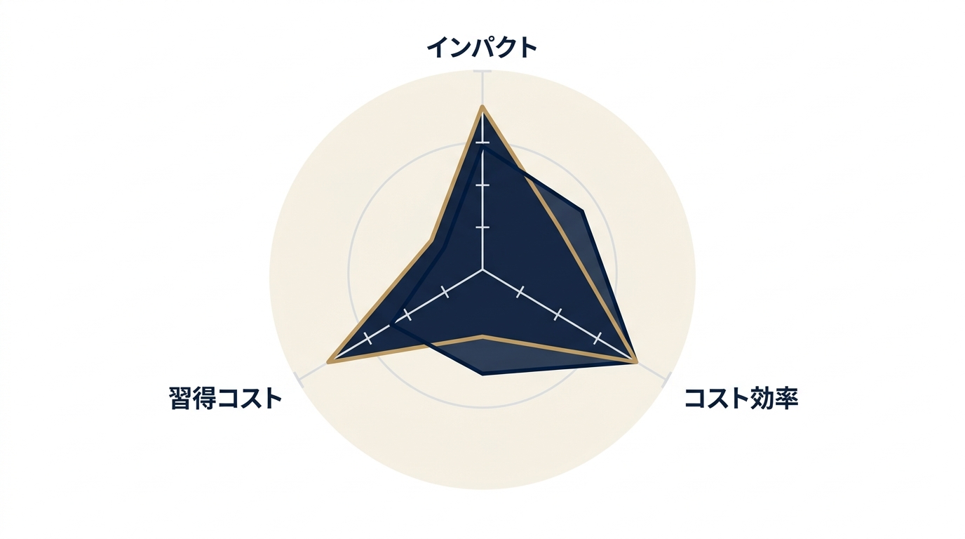 ツール選定3軸スコアリングフレーム
