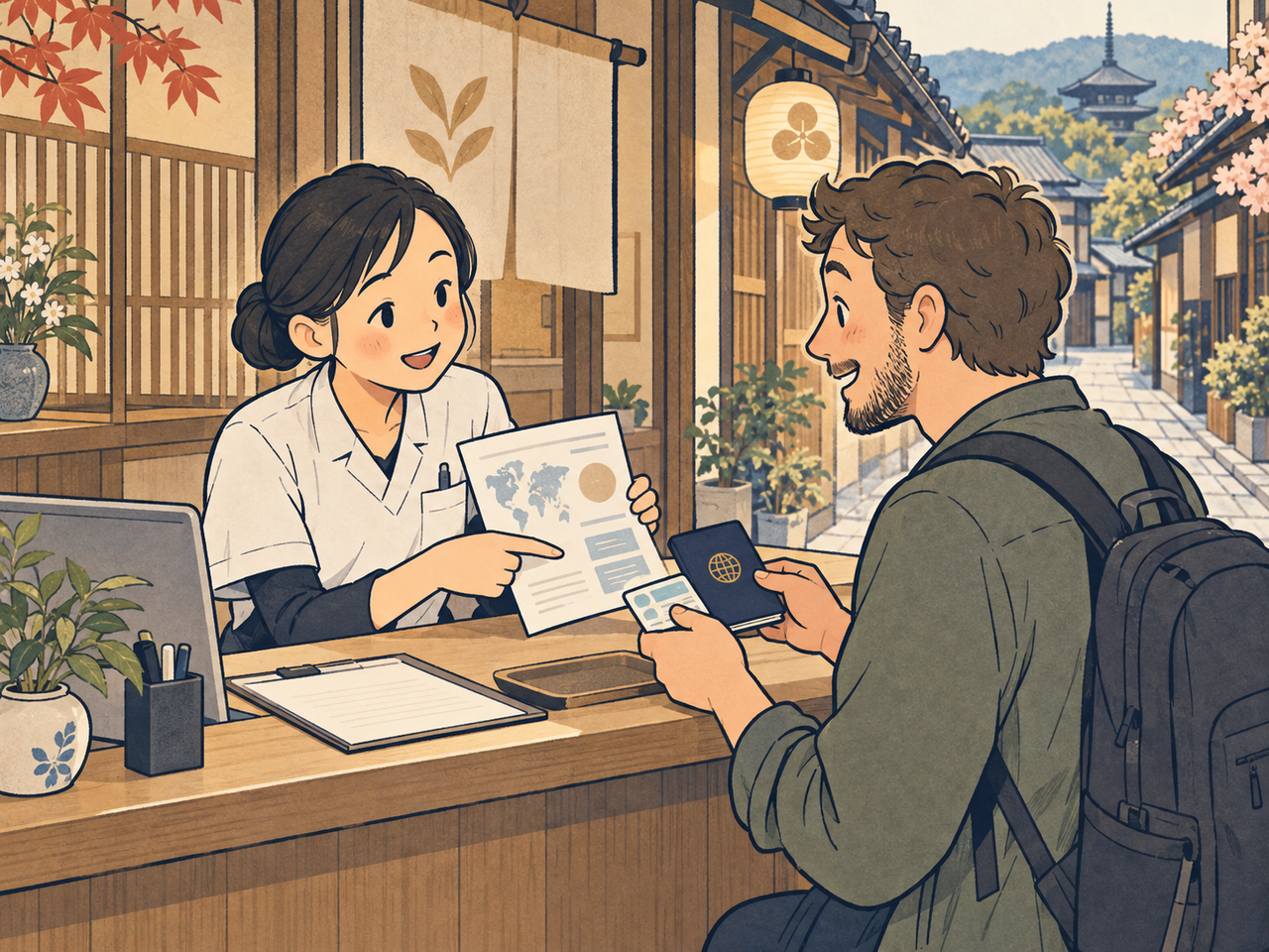 受付で保険と支払い方法を確認する