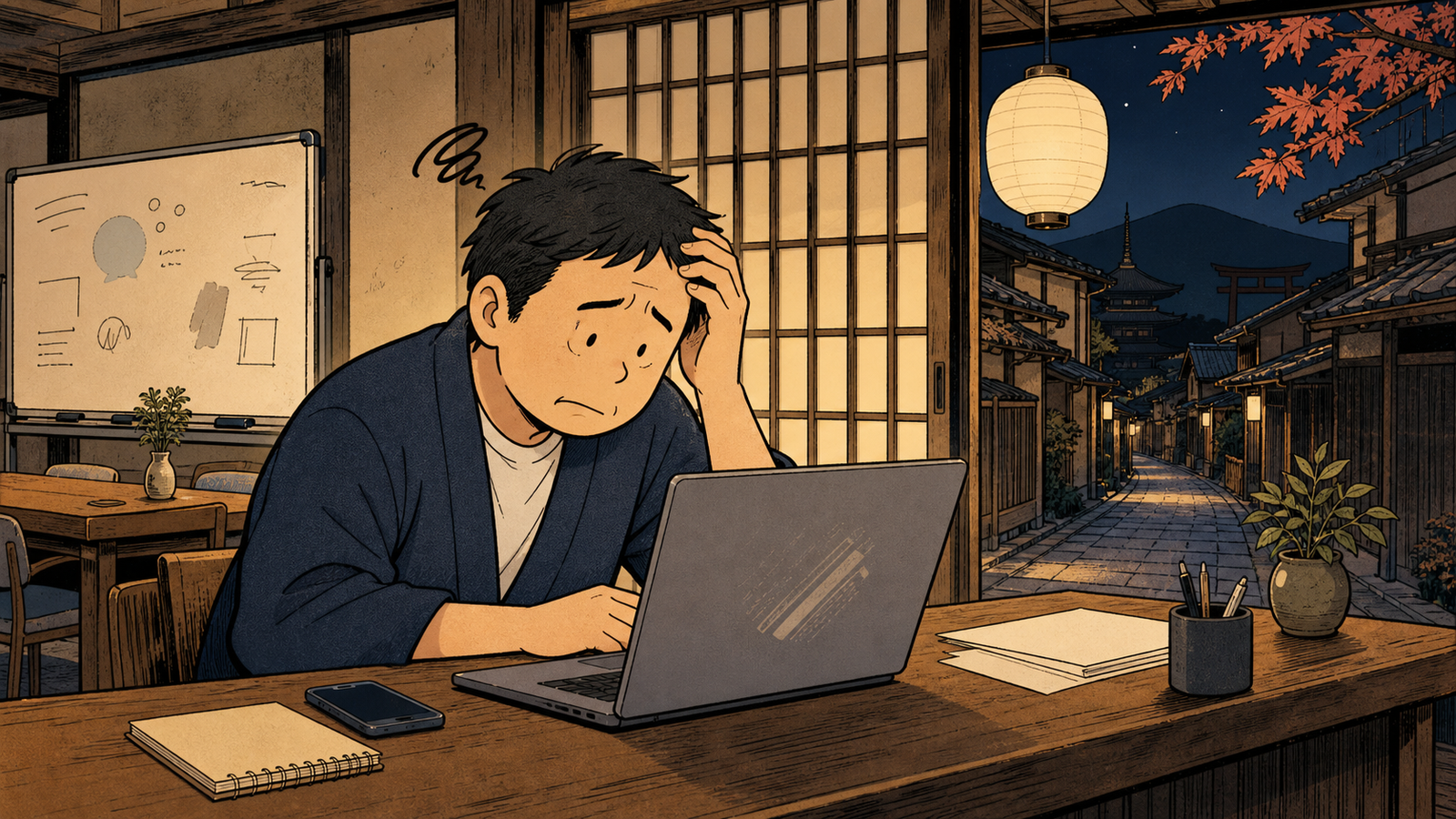 夜の町家で求人が出ない理由に頭を抱える