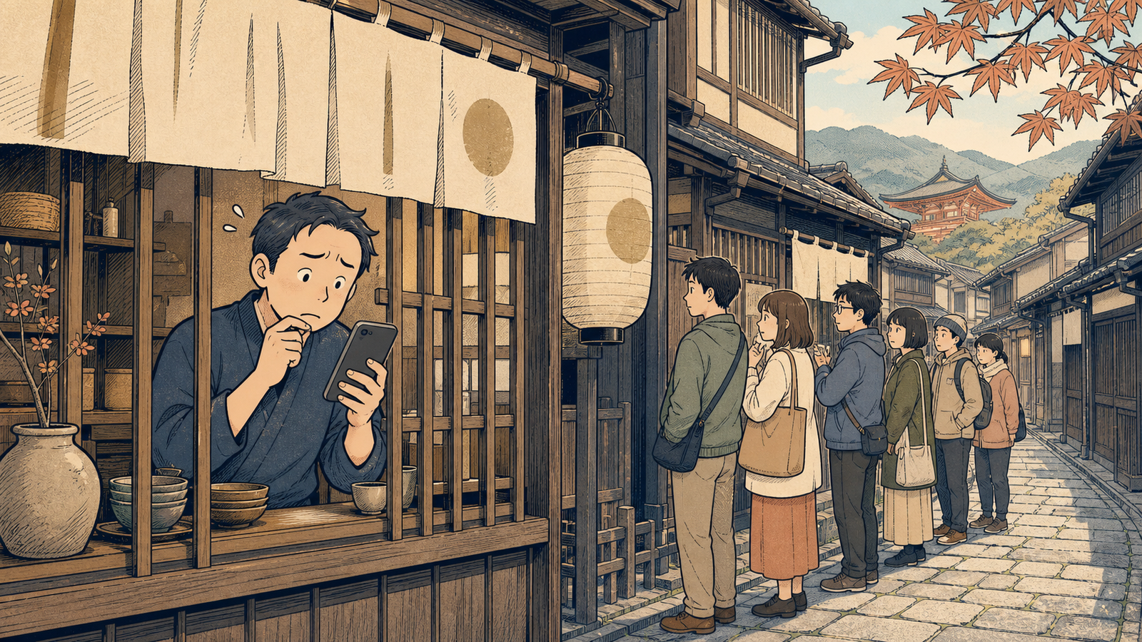 行列はあるのに地図に表示されない朝の困惑