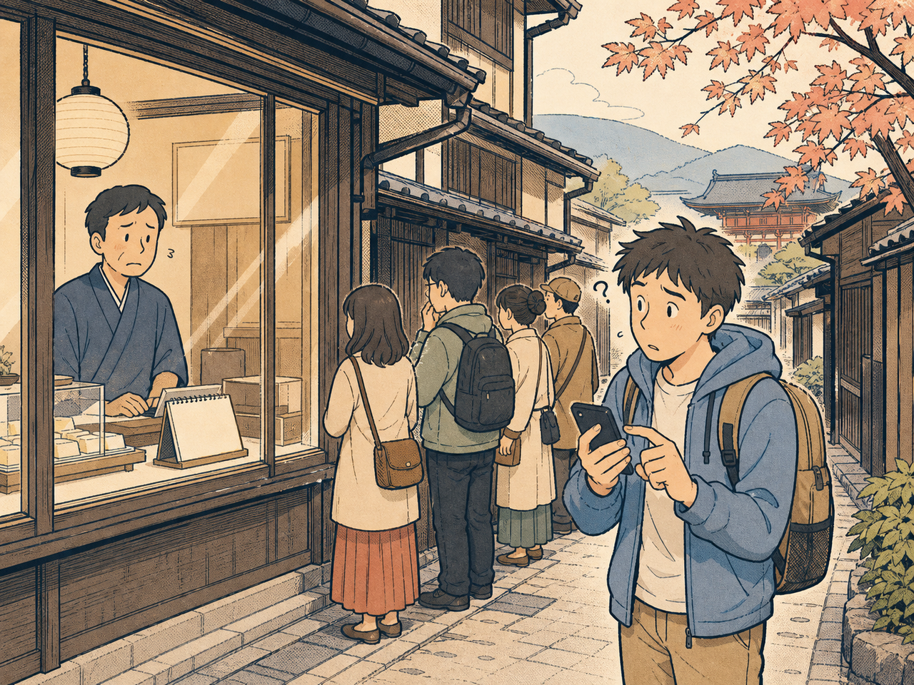 行列を見て閉店と勘違いされる観光地の落とし穴