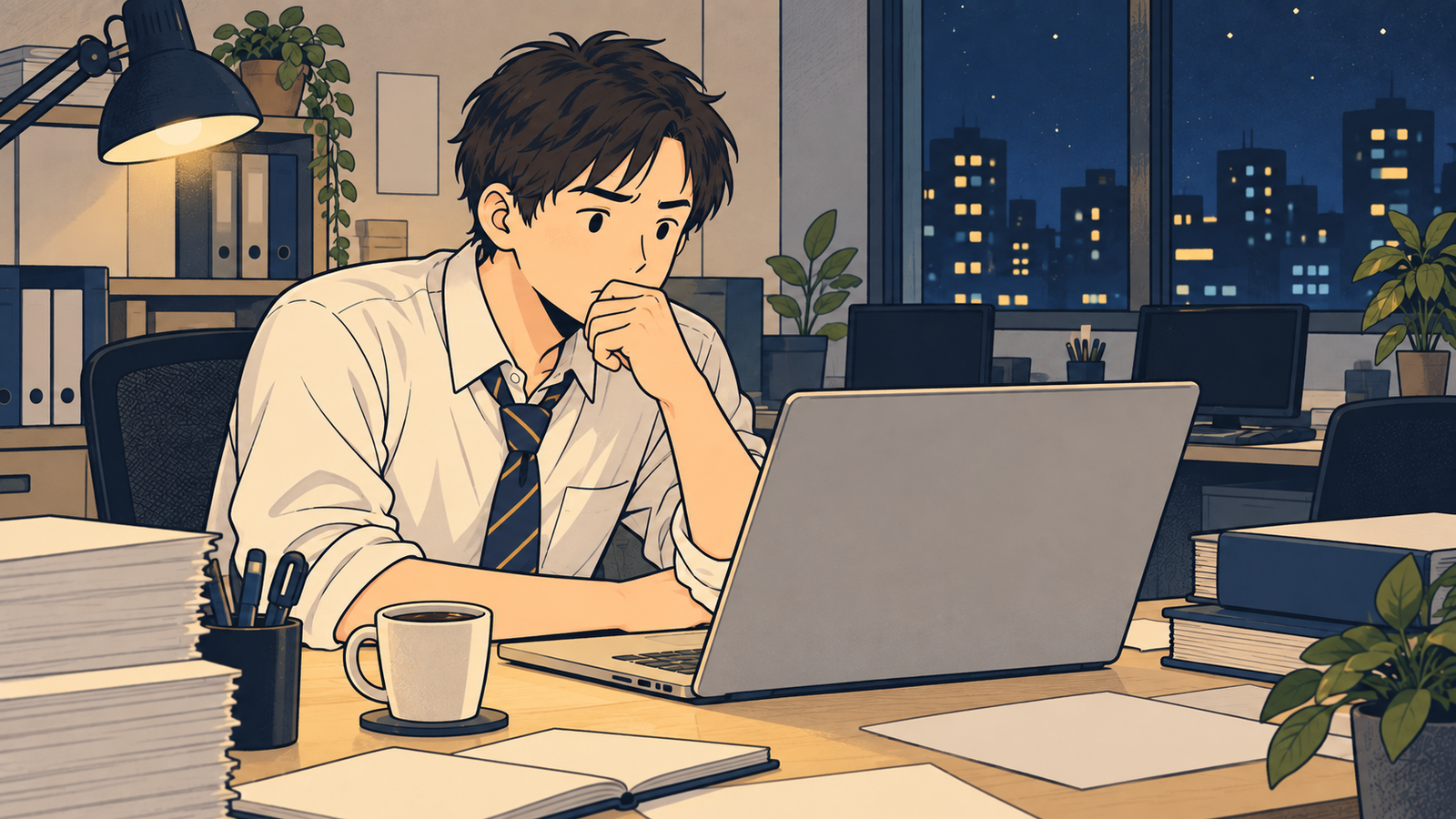 深夜、CPAの数字とにらめっこする運用担当者