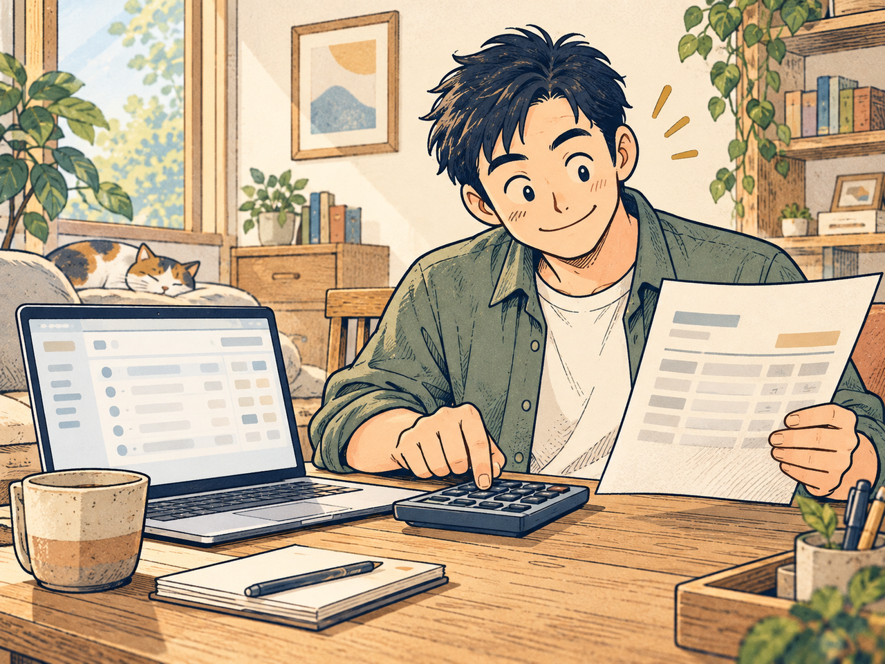電卓で自社検算して納得