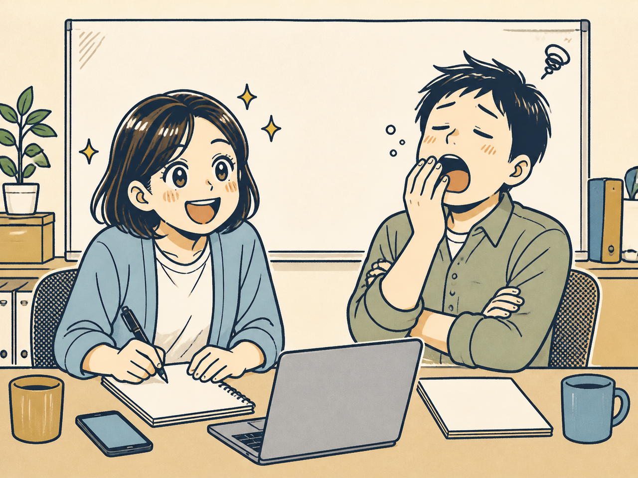 向いている人と向いていない人の対比